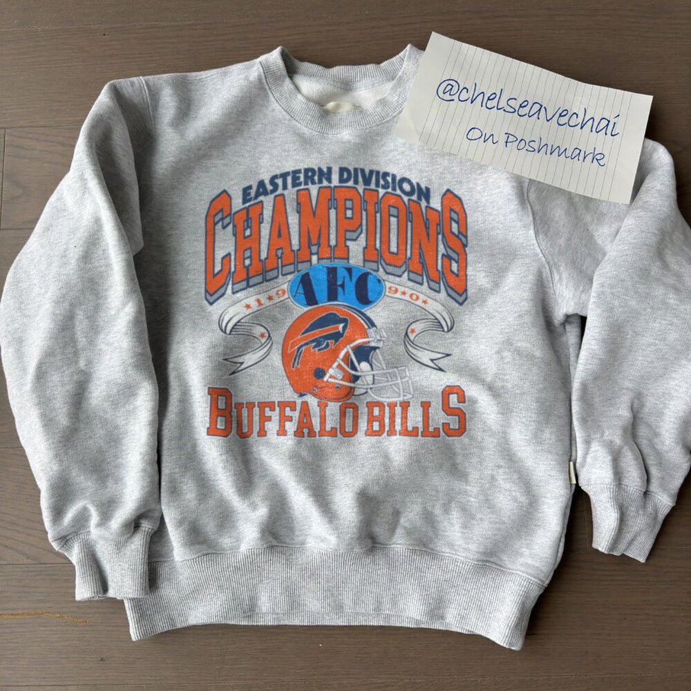 Vintage Buffalo Bills Football Sweatshirt, Retro Eastern Division Champs Shirt